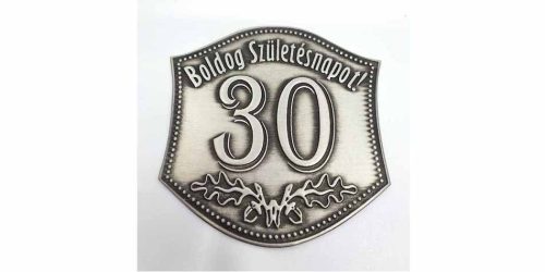 üveg 30. szülinapi óncímke - nagy