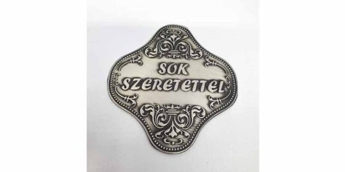üveg Sok szeretettel óncimke - nagy
