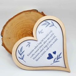 fa Szív puzzle - Köszönöm ÉDESAPÁM! - névvel is kérhető