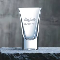 gravírozott üveg Legjobb Szomszéd - pálinkás pohár