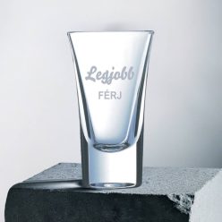 gravírozott üveg Legjobb Férj - pálinkás pohár