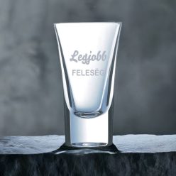 gravírozott üveg Legjobb Feleség - pálinkás pohár