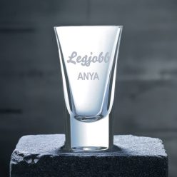 gravírozott üveg Legjobb Anya - pálinkás pohár