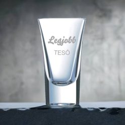 gravírozott üveg Legjobb Tesó - pálinkás pohár