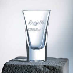 gravírozott üveg Legjobb KERESZTANYA- pálinkás pohár