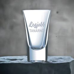 gravírozott üveg Legjobb TANÁRNŐ- pálinkás pohár