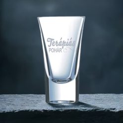 gravírozott üveg Terápiás pohár - pálinkás pohár