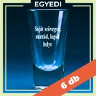 Pálinkás pohár egyedi gravírozással - 6 db