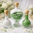 üveg Homokceremónia üveg szett - feliratozható
