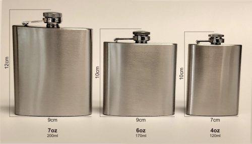 gravírozott fém Tanú felkérő - fém flaska