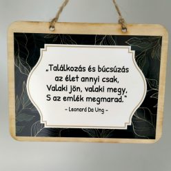 fa Fatábla - Búcsúztató - "Találkozás és búcsúzás..."