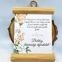 Házassági évfordulóra: Boldog Házassági ÉVFORDULÓT! dekorléces lap