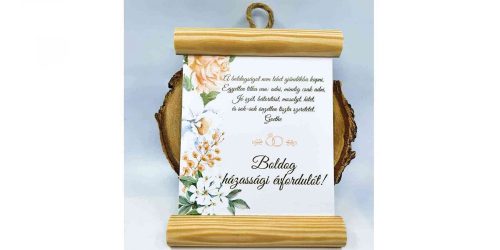 Házassági évfordulóra: Boldog Házassági ÉVFORDULÓT! dekorléces lap