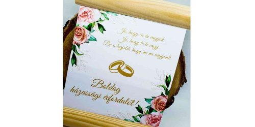 fa Házassági évfordulóra A LEGJOBB, Hogy Mi Mi Vagyunk - dekorléces lap