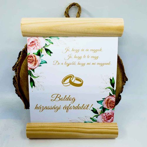 fa Házassági évfordulóra A LEGJOBB, Hogy Mi Mi Vagyunk - dekorléces lap