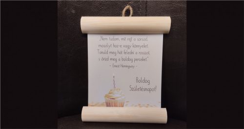 fa Boldog Születésnapot: "Nem tudom, mit rejt..."  dekorléces lap