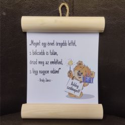 fa Boldog Szülinapot! - "Megint egy évvel..." szülinapi dekorléces lap