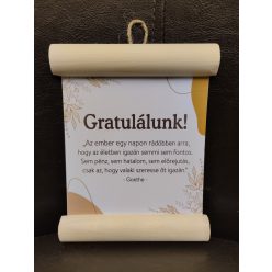 fa Gratulálunk... -  dekorléces lap