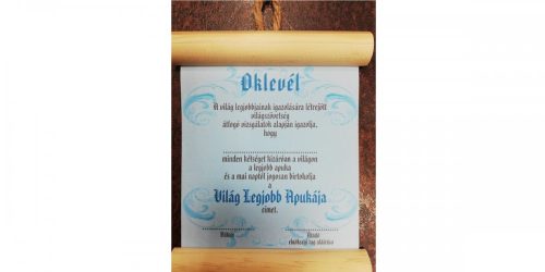 fa Elismerő oklevél: Legjobb Apuka részére