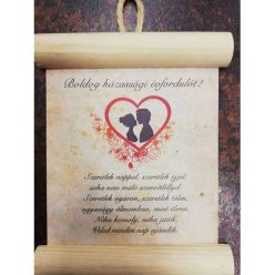 Házassági évfordulóra - szíves dekorléces lap
