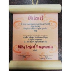 fa Elismerő oklevél: Legjobb Nagymama részére