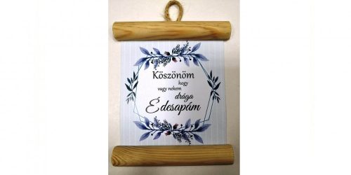 fa Köszönöm Édesapám... dekorléces lap