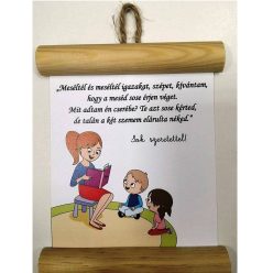 fa Óvónéninek, dadusnak - dekorléces lap