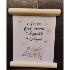 fa Óvó NÉNI- dekorléces lap