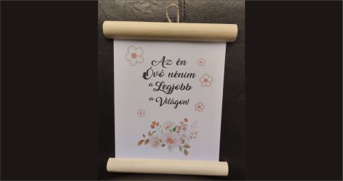 fa Óvó NÉNI- dekorléces lap