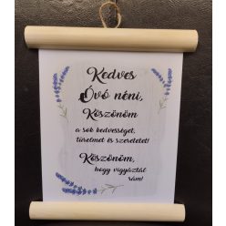 fa Óvó NÉNI- dekorléces lap