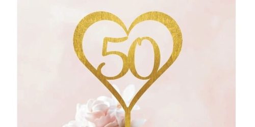 Tortadísz 50. házassági évfordulóra