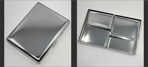 gravírozott fém Fém cigaretta tárca - sima- gravírozható