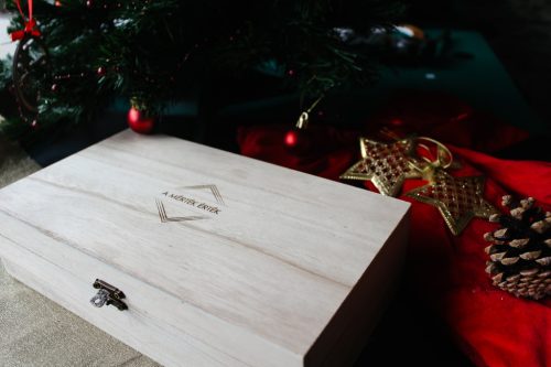 gravírozott fa Szerszámos ajándékcsomag fériaknak karácsonyra