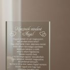 gravírozott üveg Üvegplakett ajándék - Anyának