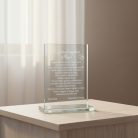 gravírozott üveg Üvegplakett ajándék - Anyának