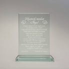 gravírozott üveg Üvegplakett ajándék - Anyának