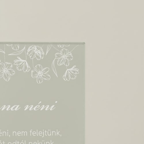 gravírozott üveg Üvegplakett ajándék - Dadusnéninek