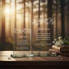 gravírozott üveg Üvegplakett ajándék - Óvónéninek