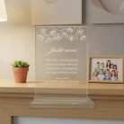 gravírozott üveg Üvegplakett ajándék - Óvónéninek