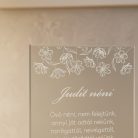 gravírozott üveg Üvegplakett ajándék - Óvónéninek