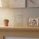 gravírozott üveg Üvegplakett ajándék - Óvónéninek