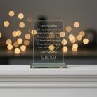 gravírozott üveg Üvegplakett ajándék - Szerelmeseknek