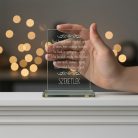 gravírozott üveg Üvegplakett ajándék - Szerelmeseknek