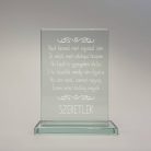 gravírozott üveg Üvegplakett ajándék - Szerelmeseknek