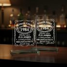 gravírozott üveg Üvegplakett ajándék - Születésnapra