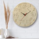 Rajz tanárnak - gravírozott fa óra 25cm