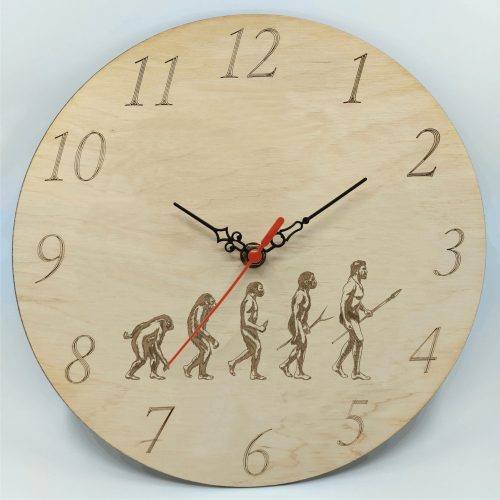 gravírozott fa Történelemtanárnak - gravírozott fa óra 25cm