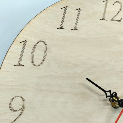 gravírozott fa Nyugdíjba vonulásra - gravírozott fa óra 25cm