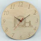 Angol tanárnak - gravírozott fa óra 25cm